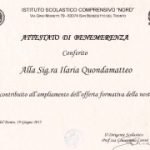 Un attestato per Arché nelle classi sambenedettesi